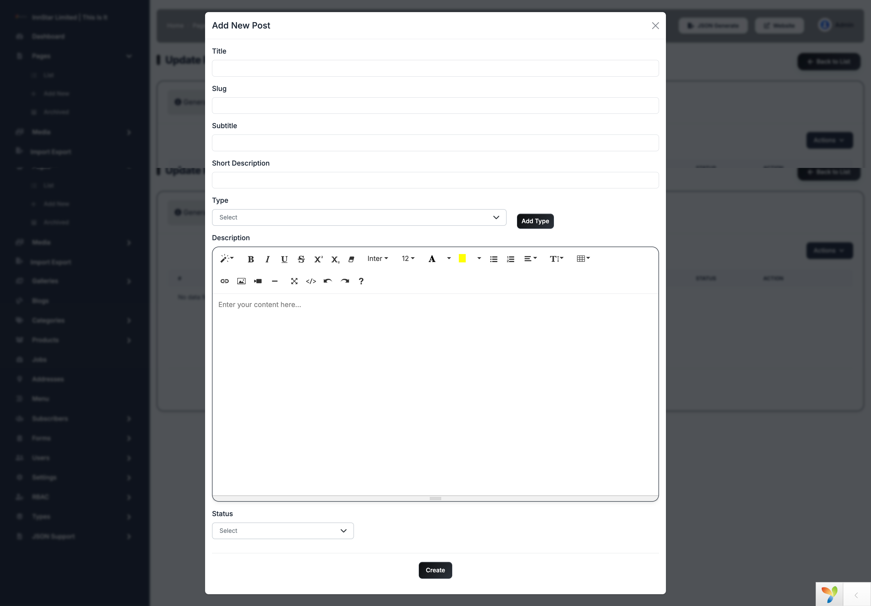 Create Post Step 2