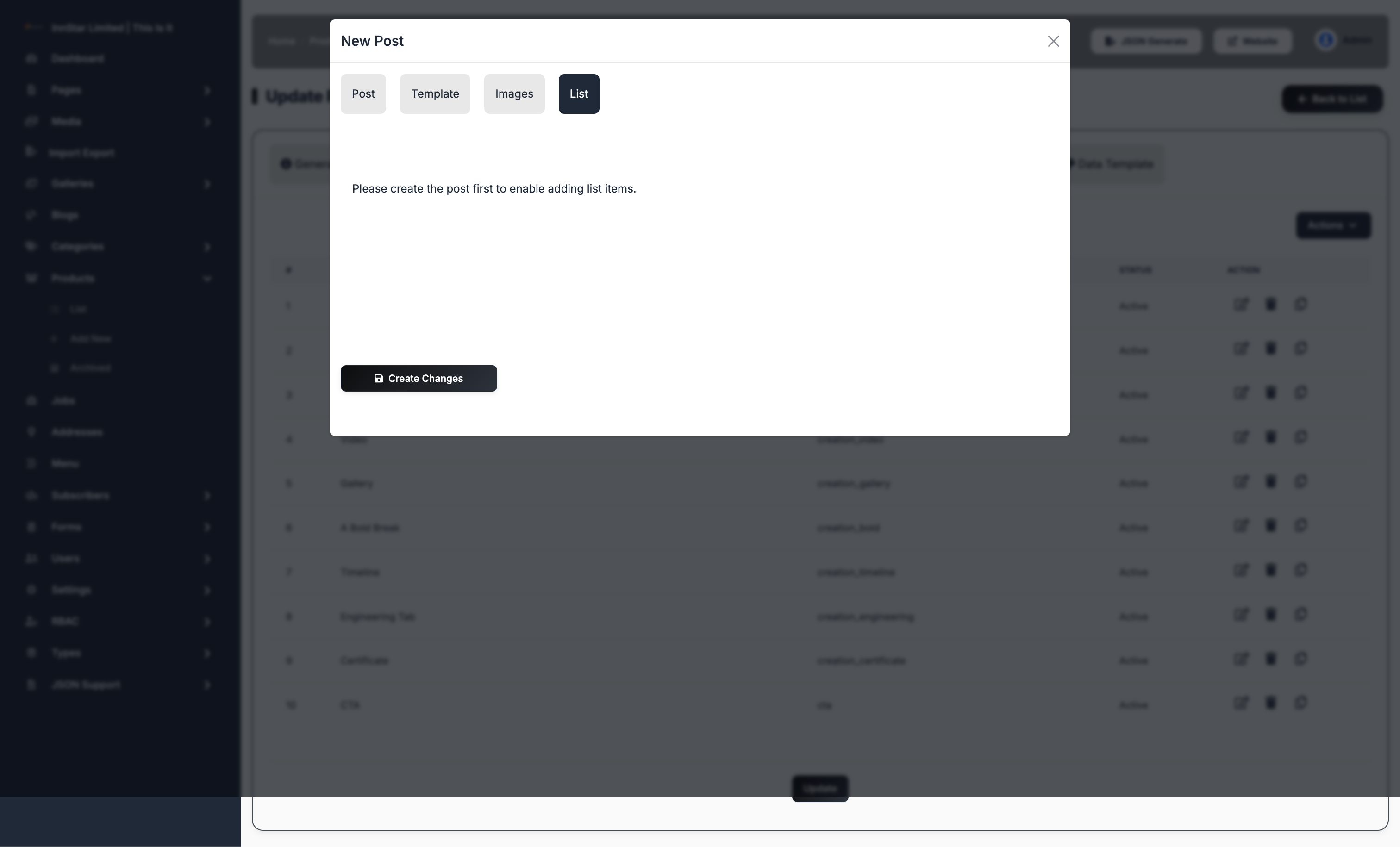 Product Post List