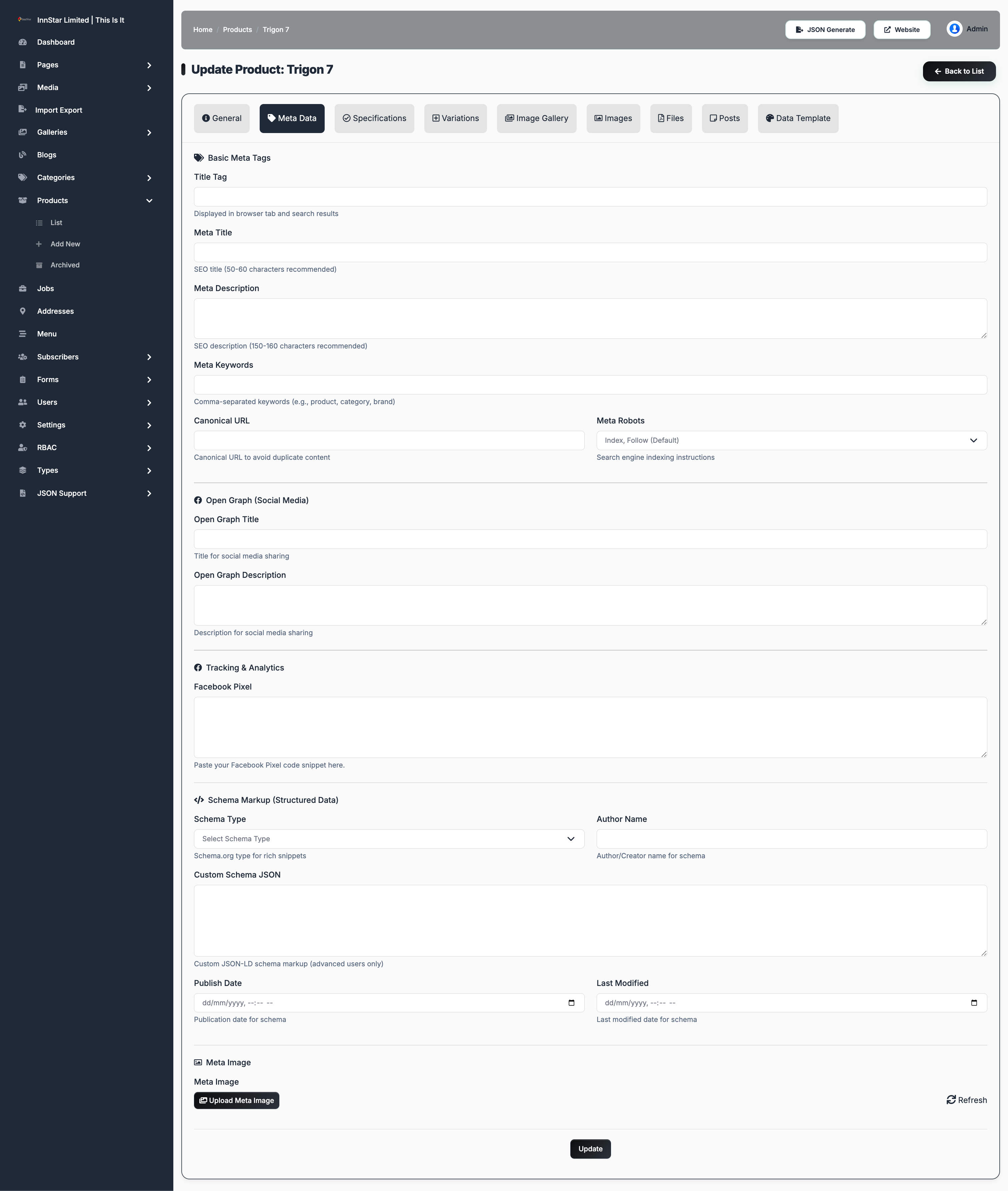 Product Meta